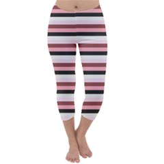 Stripey 5 Capri Winter Leggings  by anthromahe