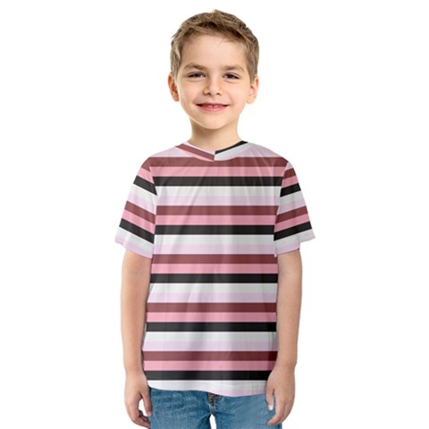 Stripey 5 Kids  Sport Mesh Tee by anthromahe