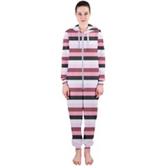 Stripey 5 Hooded Jumpsuit (ladies)  by anthromahe