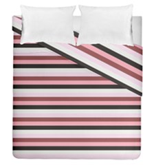 Stripey 5 Duvet Cover Double Side (queen Size) by anthromahe