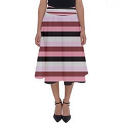 Stripey 5 Perfect Length Midi Skirt by anthromahe