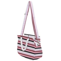 Stripey 5 Rope Handles Shoulder Strap Bag by anthromahe