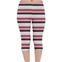 Stripey 5 Velvet Capri Leggings  View1