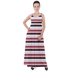 Stripey 5 Empire Waist Velour Maxi Dress by anthromahe