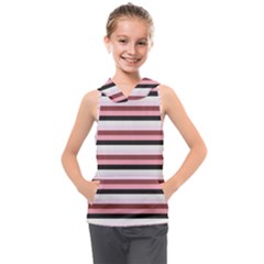 Stripey 5 Kids  Sleeveless Hoodie by anthromahe