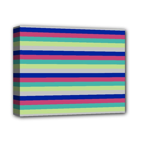 Stripey 6 Deluxe Canvas 14  X 11  (stretched) by anthromahe