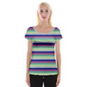 Stripey 6 Cap Sleeve Top View1