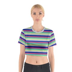 Stripey 6 Cotton Crop Top by anthromahe