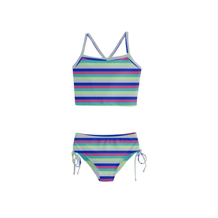 Stripey 6 Girls  Tankini Swimsuit