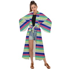 Stripey 6 Maxi Kimono by anthromahe