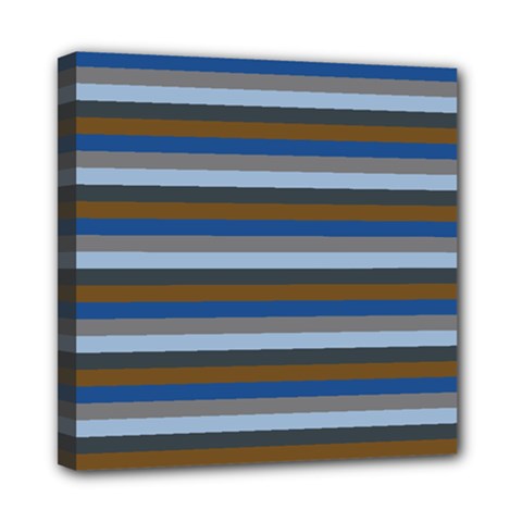 Stripey 7 Mini Canvas 8  X 8  (stretched) by anthromahe