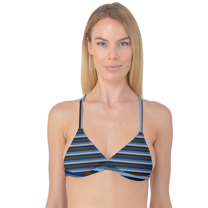 Stripey 7 Reversible Tri Bikini Top