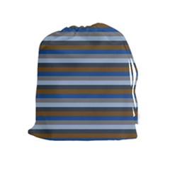 Stripey 7 Drawstring Pouch (xl) by anthromahe