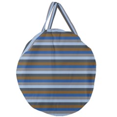 Stripey 7 Giant Round Zipper Tote by anthromahe