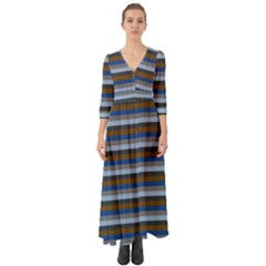 Stripey 7 Button Up Boho Maxi Dress by anthromahe