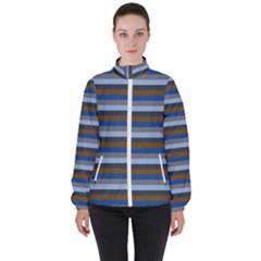 Stripey 7 Women s High Neck Windbreaker by anthromahe