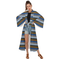 Stripey 7 Maxi Kimono by anthromahe