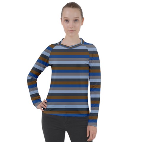 Stripey 7 Women s Pique Long Sleeve Tee by anthromahe