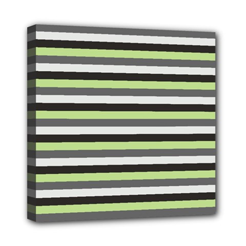 Stripey 8 Mini Canvas 8  X 8  (stretched) by anthromahe