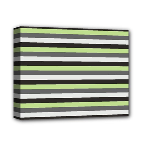 Stripey 8 Deluxe Canvas 14  X 11  (stretched) by anthromahe