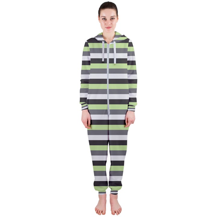 Stripey 8 Hooded Jumpsuit (Ladies) 