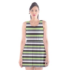 Stripey 8 Scoop Neck Skater Dress by anthromahe