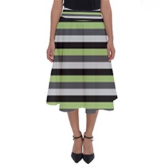 Stripey 8 Perfect Length Midi Skirt by anthromahe