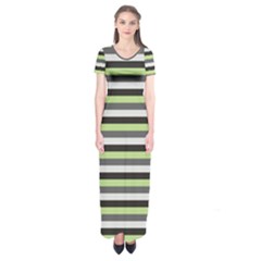 Stripey 8 Short Sleeve Maxi Dress by anthromahe