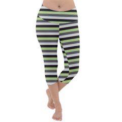 Stripey 8 Lightweight Velour Capri Yoga Leggings