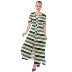 Stripey 8 Waist Tie Boho Maxi Dress by anthromahe