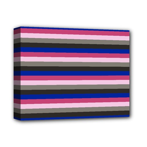 Stripey 9 Deluxe Canvas 14  X 11  (stretched) by anthromahe