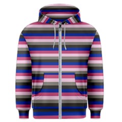 Stripey 9 Men s Zipper Hoodie by anthromahe