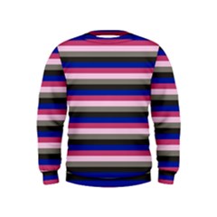 Stripey 9 Kids  Sweatshirt by anthromahe