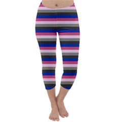 Stripey 9 Capri Winter Leggings  by anthromahe