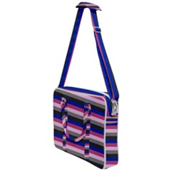 Stripey 9 Cross Body Office Bag by anthromahe