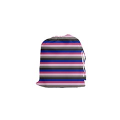 Stripey 9 Drawstring Pouch (xs) by anthromahe