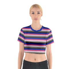 Stripey 9 Cotton Crop Top by anthromahe