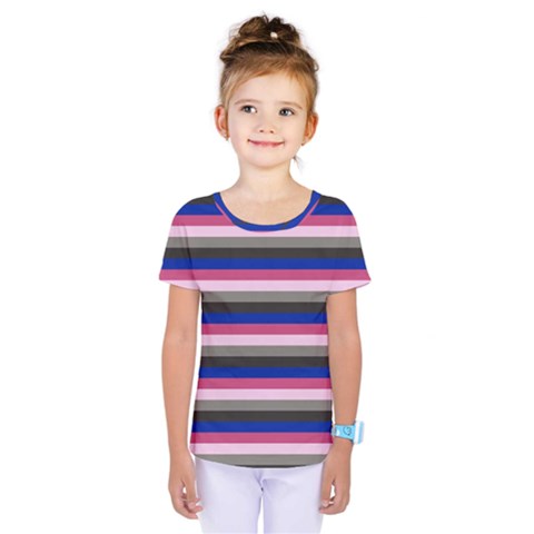 Stripey 9 Kids  One Piece Tee by anthromahe