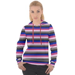 Stripey 9 Women s Overhead Hoodie by anthromahe