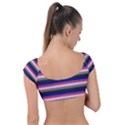 Stripey 9 Cap Sleeve Ring Bikini Top View2