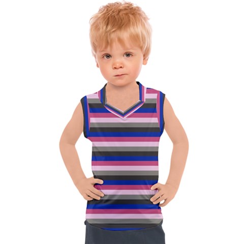 Stripey 9 Kids  Sport Tank Top by anthromahe