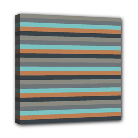 Stripey 10 Mini Canvas 8  X 8  (stretched) by anthromahe