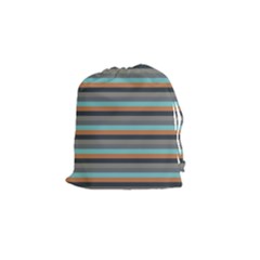 Stripey 10 Drawstring Pouch (small) by anthromahe