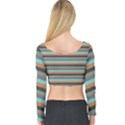 Stripey 10 Long Sleeve Crop Top View2