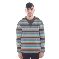 Stripey 10 Men s Hooded Windbreaker by anthromahe