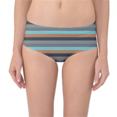 Stripey 10 Mid-waist Bikini Bottoms by anthromahe