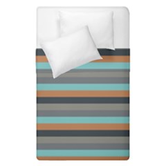 Stripey 10 Duvet Cover Double Side (single Size) by anthromahe