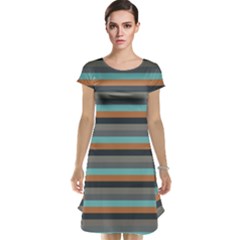 Stripey 10 Cap Sleeve Nightdress by anthromahe