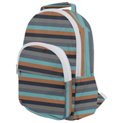 Stripey 10 Rounded Multi Pocket Backpack by anthromahe