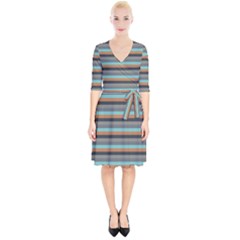 Stripey 10 Wrap Up Cocktail Dress by anthromahe